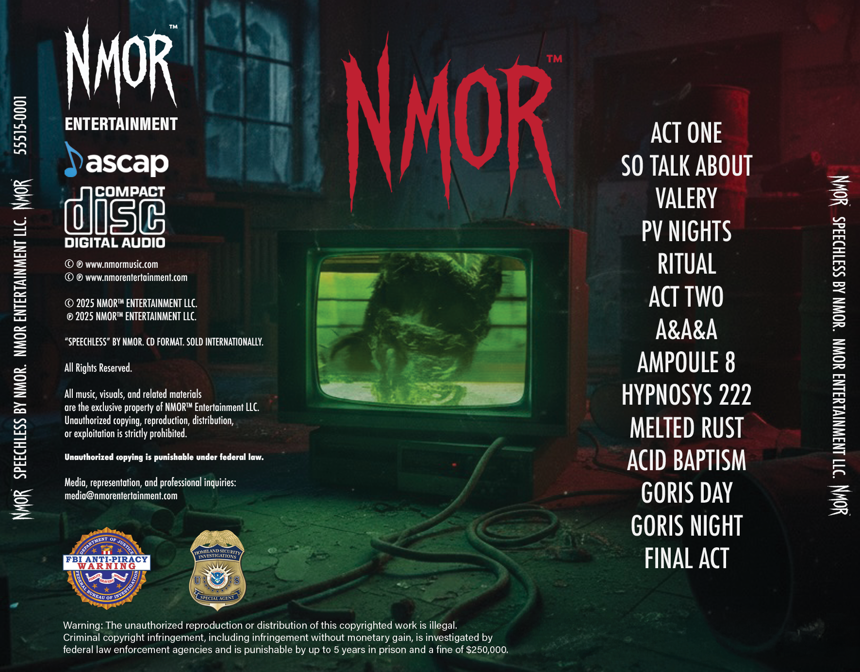 NMOR — SPEECHLESS (Physical CD Edition)